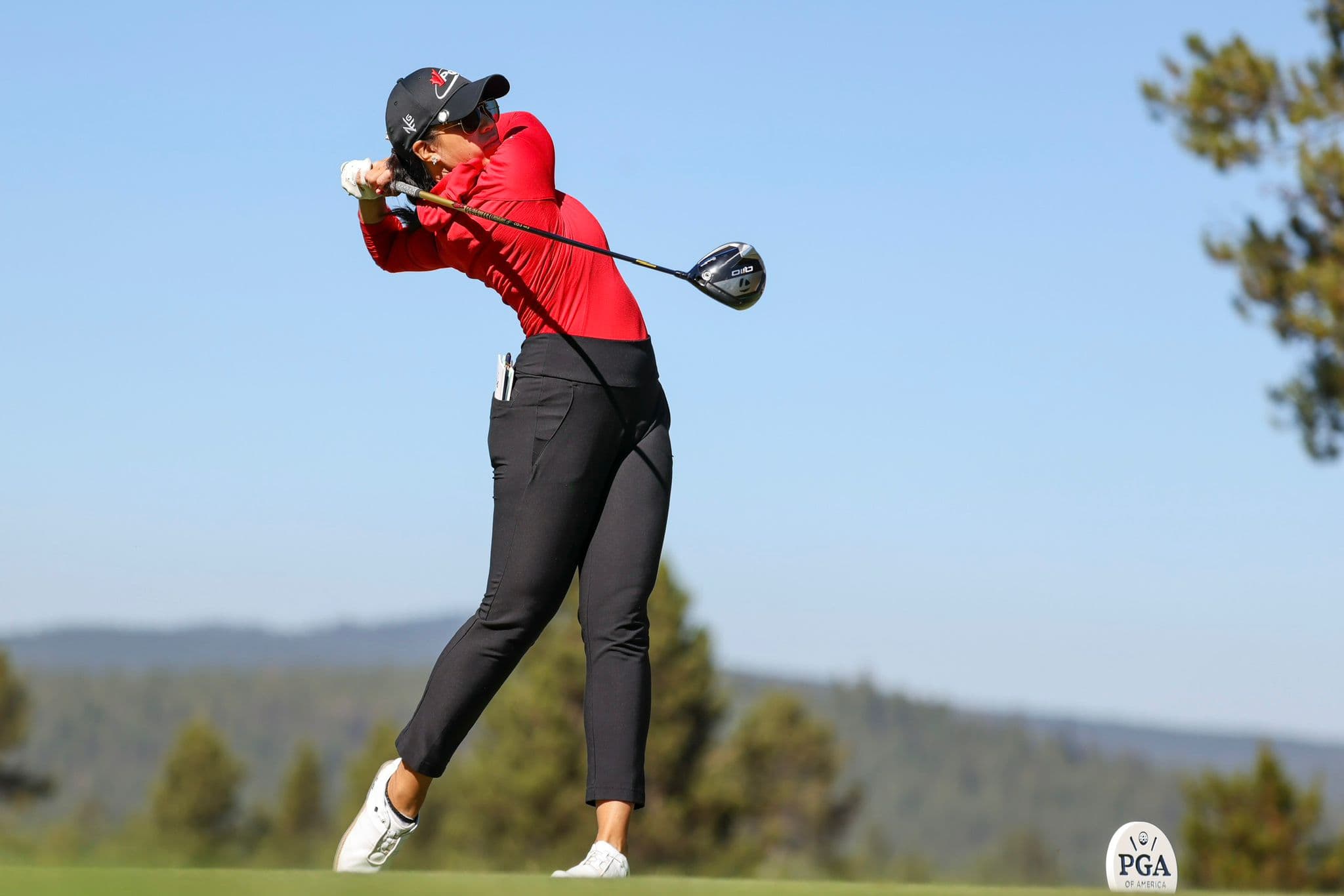 Christine Wong during a golf session